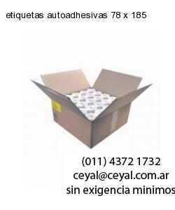 etiquetas autoadhesivas 78 x 185