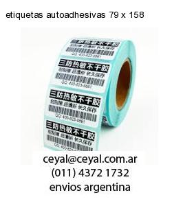 etiquetas autoadhesivas 79 x 158