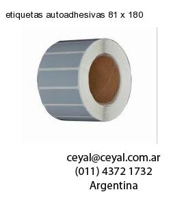 etiquetas autoadhesivas 81 x 180