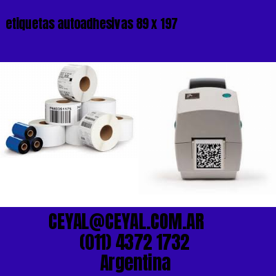 etiquetas autoadhesivas 89 x 197