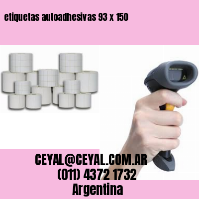 etiquetas autoadhesivas 93 x 150