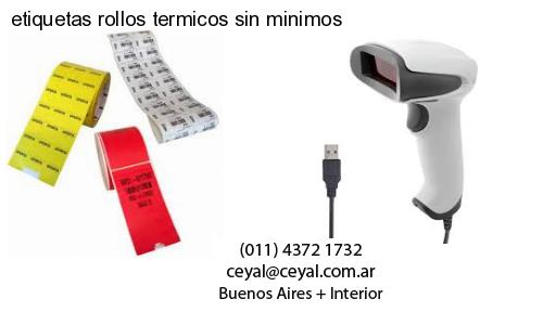 etiquetas rollos termicos sin minimos