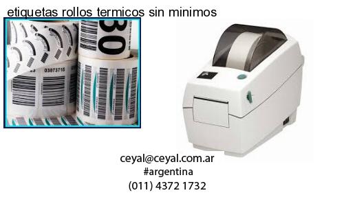 etiquetas rollos termicos sin minimos