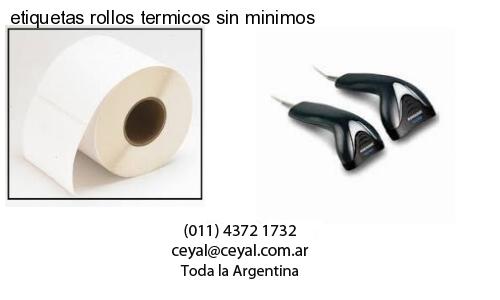 etiquetas rollos termicos sin minimos