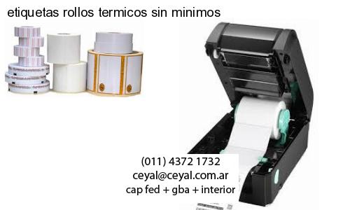 etiquetas rollos termicos sin minimos