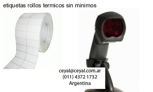 etiquetas rollos termicos sin minimos