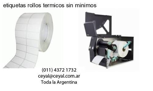 etiquetas rollos termicos sin minimos