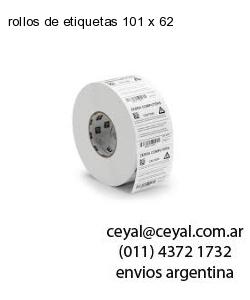 rollos de etiquetas 101 x 62
