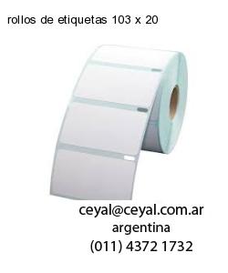 rollos de etiquetas 103 x 20