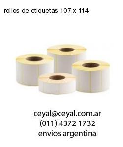 rollos de etiquetas 107 x 114