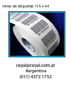 rollos de etiquetas 115 x 44