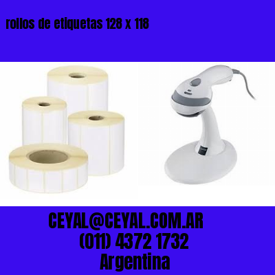 rollos de etiquetas 128 x 118