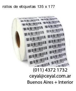 rollos de etiquetas 135 x 177