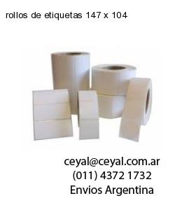 rollos de etiquetas 147 x 104