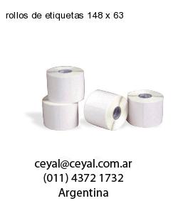 rollos de etiquetas 148 x 63