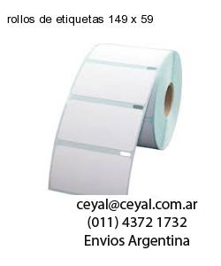 rollos de etiquetas 149 x 59