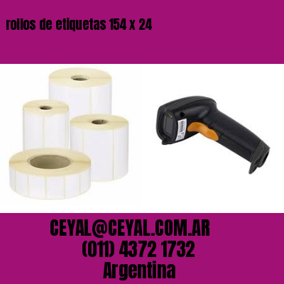 rollos de etiquetas 154 x 24