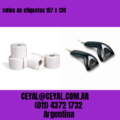 rollos de etiquetas 157 x 139
