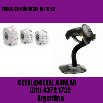 rollos de etiquetas 157 x 92