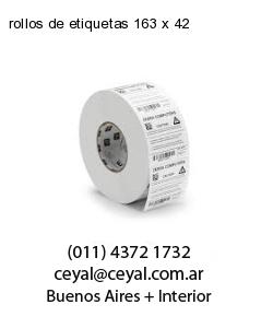 rollos de etiquetas 163 x 42