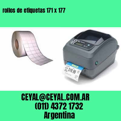 rollos de etiquetas 171 x 177