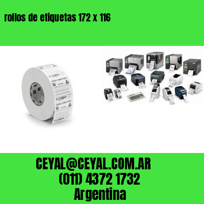 rollos de etiquetas 172 x 116
