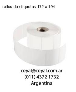 rollos de etiquetas 172 x 194