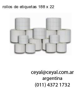 rollos de etiquetas 188 x 22