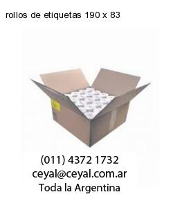 rollos de etiquetas 190 x 83