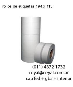 rollos de etiquetas 194 x 113