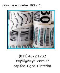 rollos de etiquetas 198 x 73