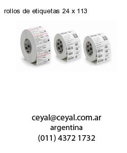rollos de etiquetas 24 x 113