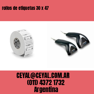 rollos de etiquetas 30 x 47