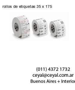 rollos de etiquetas 35 x 175