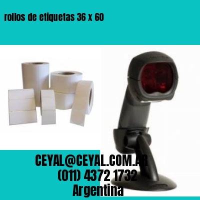 rollos de etiquetas 36 x 60