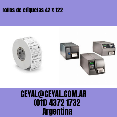 rollos de etiquetas 42 x 122