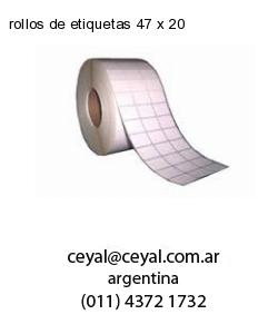 rollos de etiquetas 47 x 20