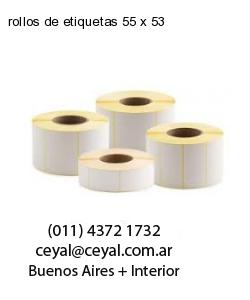 rollos de etiquetas 55 x 53