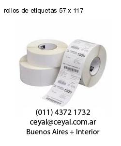 rollos de etiquetas 57 x 117