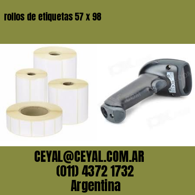 rollos de etiquetas 57 x 98