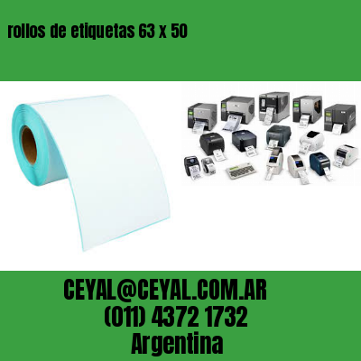 rollos de etiquetas 63 x 50