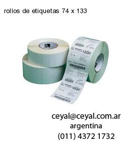 rollos de etiquetas 74 x 133