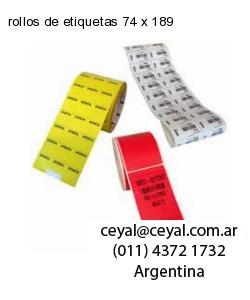 rollos de etiquetas 74 x 189