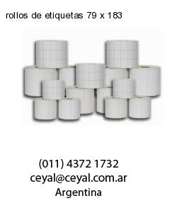 rollos de etiquetas 79 x 183