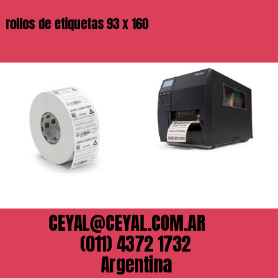 rollos de etiquetas 93 x 160
