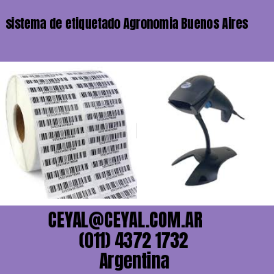 sistema de etiquetado Agronomia Buenos Aires