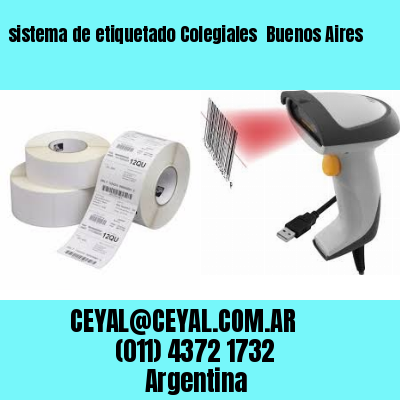 sistema de etiquetado Colegiales  Buenos Aires