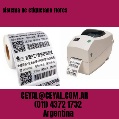 sistema de etiquetado Flores