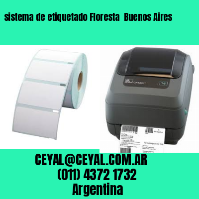 sistema de etiquetado Floresta  Buenos Aires