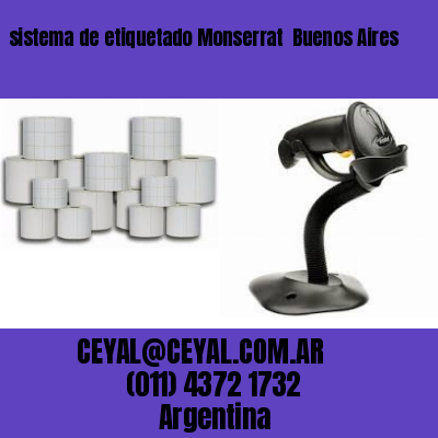sistema de etiquetado Monserrat  Buenos Aires